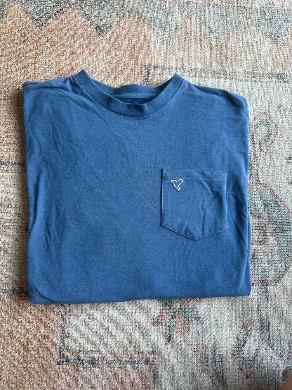 NWOT Birddogs Long Sleeve Pocket Tee in Blue